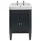 Heritage Caversham Granley Vanity Unit with Chrome Handles & Basin - Graphite Large Image