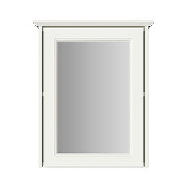 Heritage Caversham Single Door Mirror Wall Cabinet - Chantilly