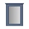 Heritage Caversham Single Door Mirror Wall Cabinet - Maritime Blue