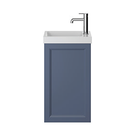 Heritage Caversham Wall Hung Cloakroom Vanity Unit - Maritime Blue