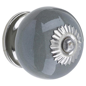 Heritage Ceramic Door Knob Grey - FKNCE02 Large Image