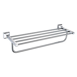 Heritage Chancery Double Bathroom Towel Shelf - Chrome - ACHDBTC Large Image