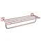 Heritage Chancery Double Bathroom Towel Shelf - Rose Gold - ACHDBTRG Large Image