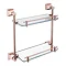 Heritage Chancery Double Glass Shelf - Rose Gold - ACHDGSRG Large Image