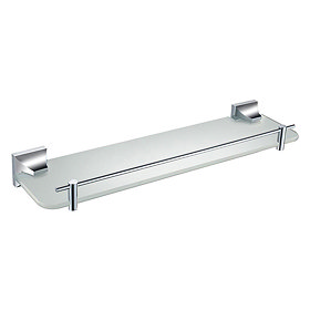 Heritage Chancery Single Glass Shelf - Chrome - ACHSGSC Large Image