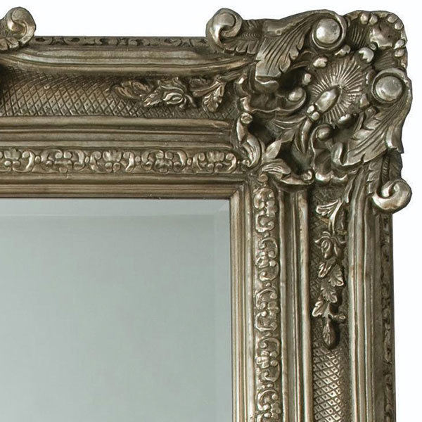 Heritage Chesham Grand Mirror (2240 x 1420mm) - Pewter Silver Profile Large Image