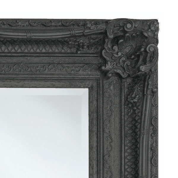 Heritage Chesham Mirror (1300 x 990mm) - Stone Black Profile Large Image