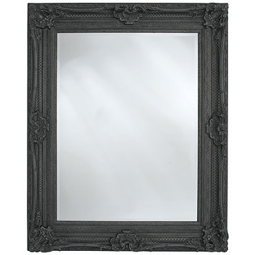 Heritage Chesham Mirror (1300 x 990mm) - Stone Black Profile Large Image