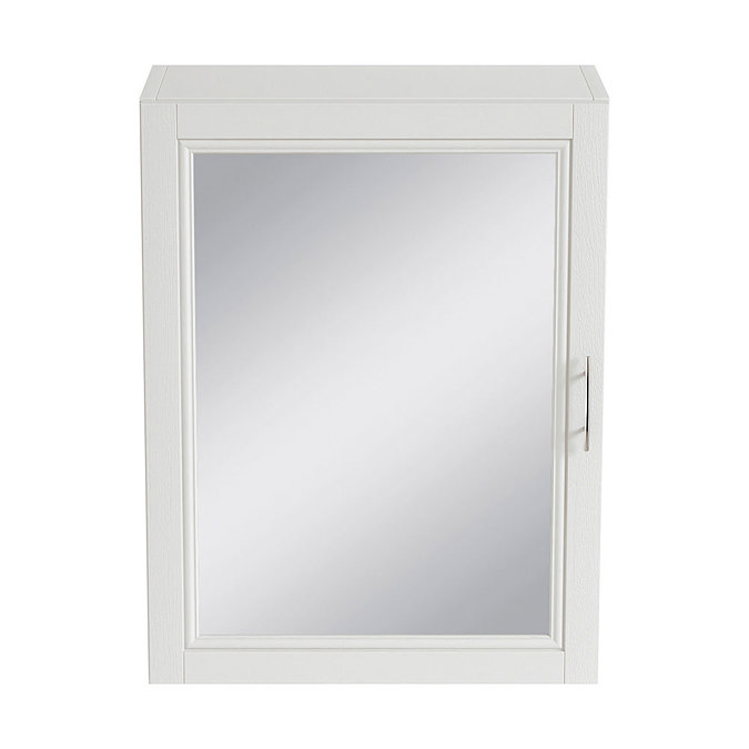Heritage - Caversham 500mm Mirror Wall Cabinet with Brushed Stainless Steel Handle - Various Colour