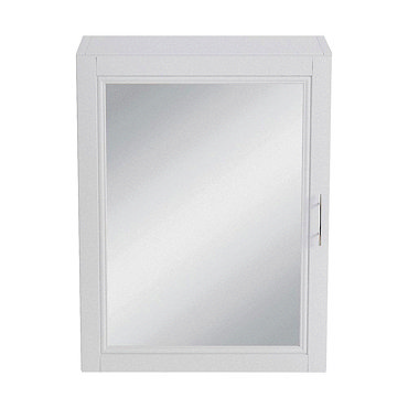 Heritage - Caversham 500mm Mirror Wall Cabinet with Pewter Handle - Various Colour Options  Profile 