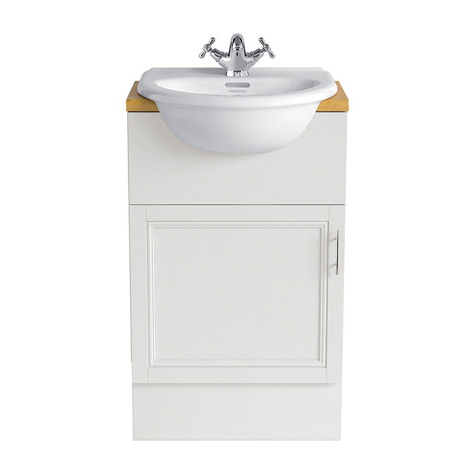 Heritage - Caversham 500mm Vanity Unit with Brushed Stainless Steel Handle - Various Colour Options 
