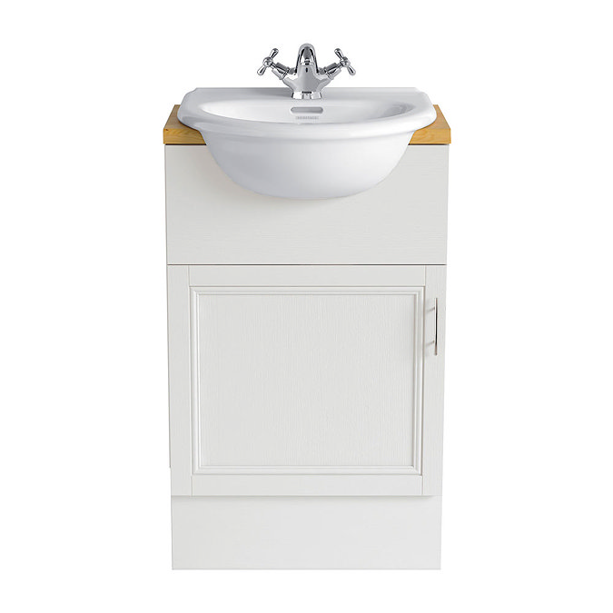 Heritage - Caversham 500mm Vanity Unit with Brushed Stainless Steel Handle - Various Colour Options