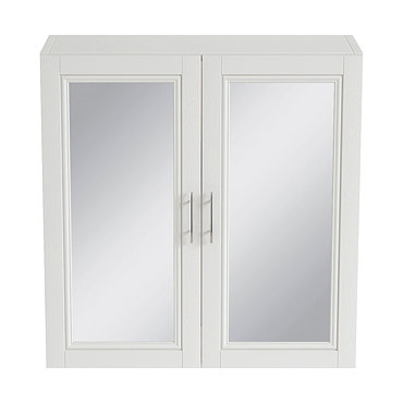 Heritage - Caversham 640mm Mirror Wall Cabinet with Pewter Handles - Various Colour Options  Profile