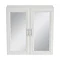 Heritage - Caversham 640mm Mirror Wall Cabinet with Brushed Stainless Steel Handles - Various Colour