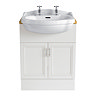 Heritage - Caversham 640mm Vanity Unit with Brushed Stainless Steel Handles - Various Colour Options