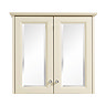 Heritage - Caversham Double Door Mirrored Wall Cabinet with Chrome Handles - Various Colour Options 