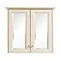 Heritage - Caversham Double Door Mirrored Wall Cabinet with Chrome Handles - Various Colour Options 
