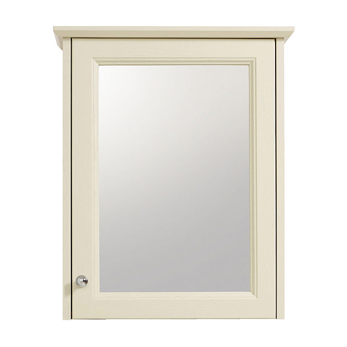 Heritage - Caversham Single Door Mirrored Wall Cabinet with Chrome Handle - Various Colour Options L