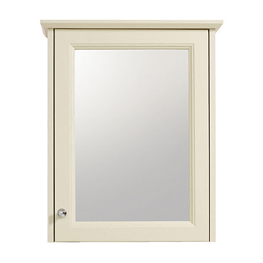 Heritage - Caversham Single Door Mirrored Wall Cabinet with Chrome Handle - Various Colour Options  