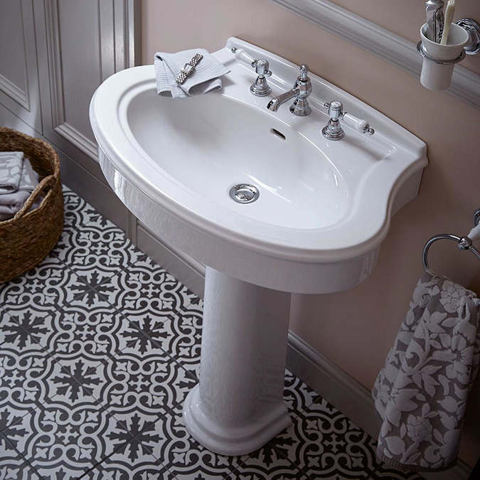 Heritage Claverton Standard Basin & Pedestal Profile Large Image