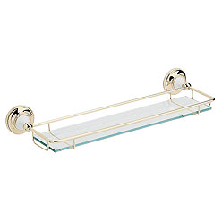 Heritage - Clifton Glass Gallery Shelf - Vintage Gold - ACA08 Large Image