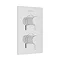 Heritage Dartmouth 2 Outlet Twin Concealed Thermostatic Shower Valve - Chrome