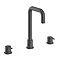 Heritage Dartmouth 3 Taphole Basin Mixer - Matt Black