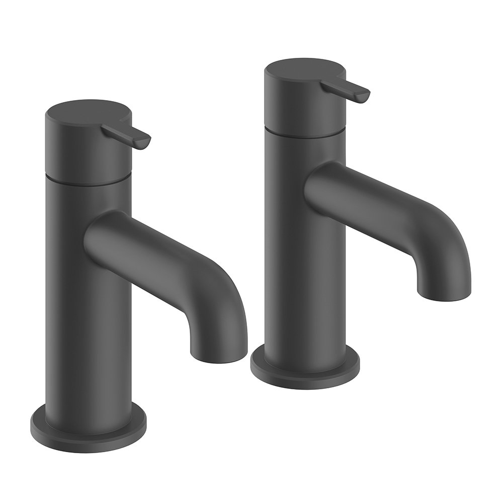 heritage-dartmouth-bath-pillar-taps-matt-black-tdacbl01