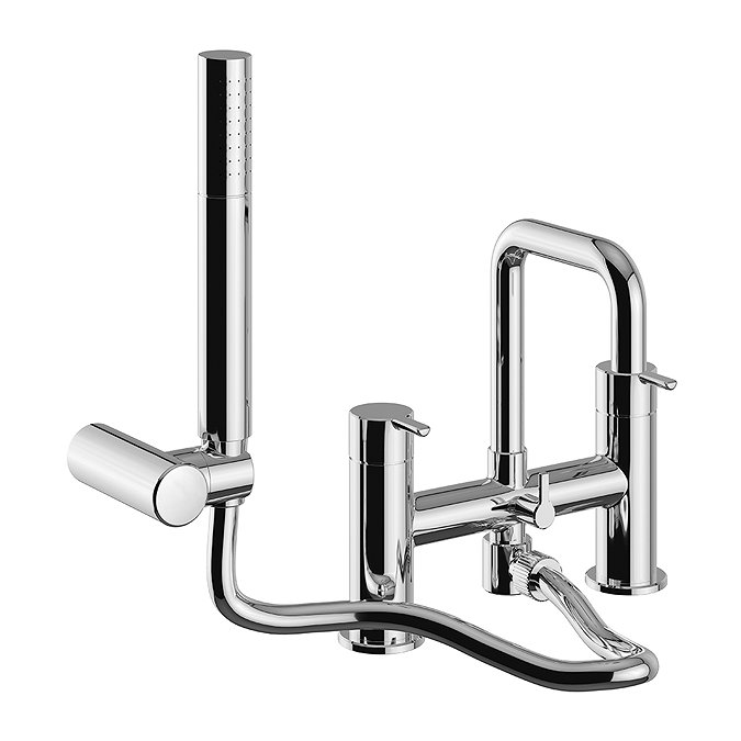 Heritage Dartmouth Bath Shower Mixer - Chrome