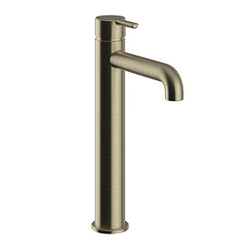 Heritage Dartmouth Tall Basin Mixer - Brushed Brass