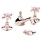 Heritage Dawlish 3TH Basin Mixer with Pop-up Waste - Rose Gold - TDCRG06 Large Image