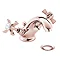 Heritage Dawlish Basin Mixer Tap with Pop-up Waste - Rose Gold - TDCRG04 Large Image