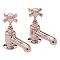 Heritage Dawlish Bath Pillar Taps - Rose Gold - TDCRG01 Large Image