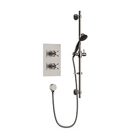 Heritage Dawlish Concealed Valve with Adjustable Riser - Brushed Nickel