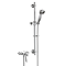 Heritage Dawlish Exposed Shower with Premium Flexible Riser Kit - Chrome