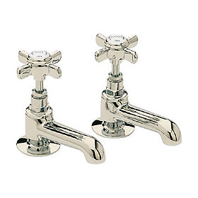 Heritage - Dawlish Basin Pillar Taps - Vintage Gold - TDCG00 Large Image