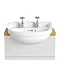 Heritage - Dorchester Cloakroom Semi-Recessed Basin - 1 or 2 Tap Hole Options Large Image