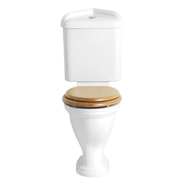 Heritage - Dorchester Close Coupled Comfort Height Corner WC & Cistern Large Image