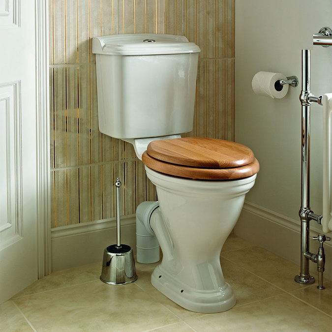 Heritage - Dorchester Close Coupled Comfort Height WC & Portrait Cistern Profile Large Image