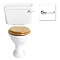Heritage - Dorchester Close Coupled WC & Landscape Cistern with Traditional Chrome Cistern Lever Lar