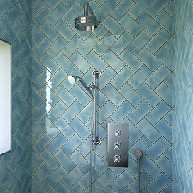 Heritage - Dawlish Concealed Valve with 6" Fixed Head & Adjustable Riser - Chrome - SDCDUAL03 Large 