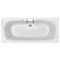 Heritage Dorchester Double Ended 2TH Bath with Solid Skin (1700x750mm)  Feature Large Image
