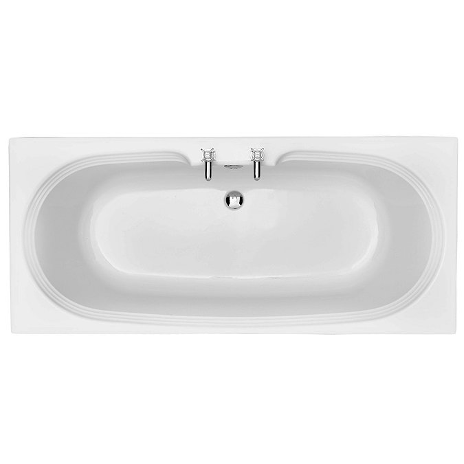 Heritage Dorchester Double Ended 2TH Bath with Solid Skin (1800x800mm)  Feature Large Image
