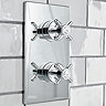 Heritage - Dawlish Dual Control Recessed Valve - Chrome - SDC04 Profile Large Image