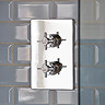 Heritage - Dawlish Dual Control Recessed Valve - Chrome - SDC04  Feature Large Image
