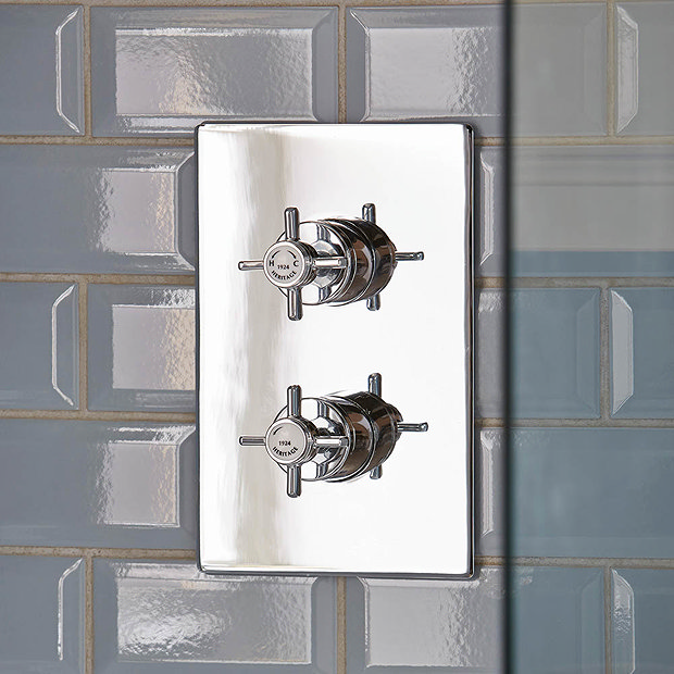 Heritage - Dawlish Dual Control Recessed Valve - Chrome - SDC04  Feature Large Image