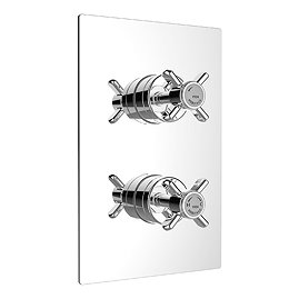 Heritage - Dawlish Dual Control Recessed Valve - Chrome - SDC04 Large Image