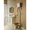 Heritage - Dorchester High-level WC & Gold Flush Pack Profile Large Image