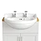 Heritage - Dorchester Medium Semi-Recessed Basin - Various Tap Hole Options Large Image