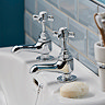 Heritage - Dawlish Short Nose Basin Pillar Taps - Chrome - TDCCS00 Standard Large Image